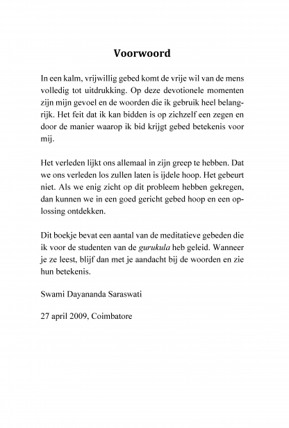 Meditatieve gebeden - Swami Dayananda - Afbeelding 2