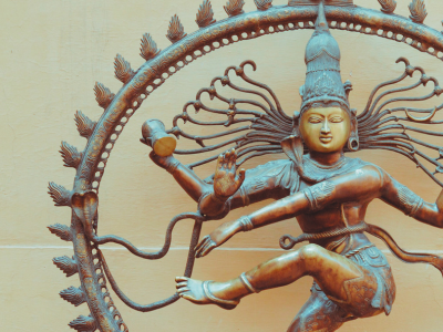 Dansende Shiva met abhaya mudra